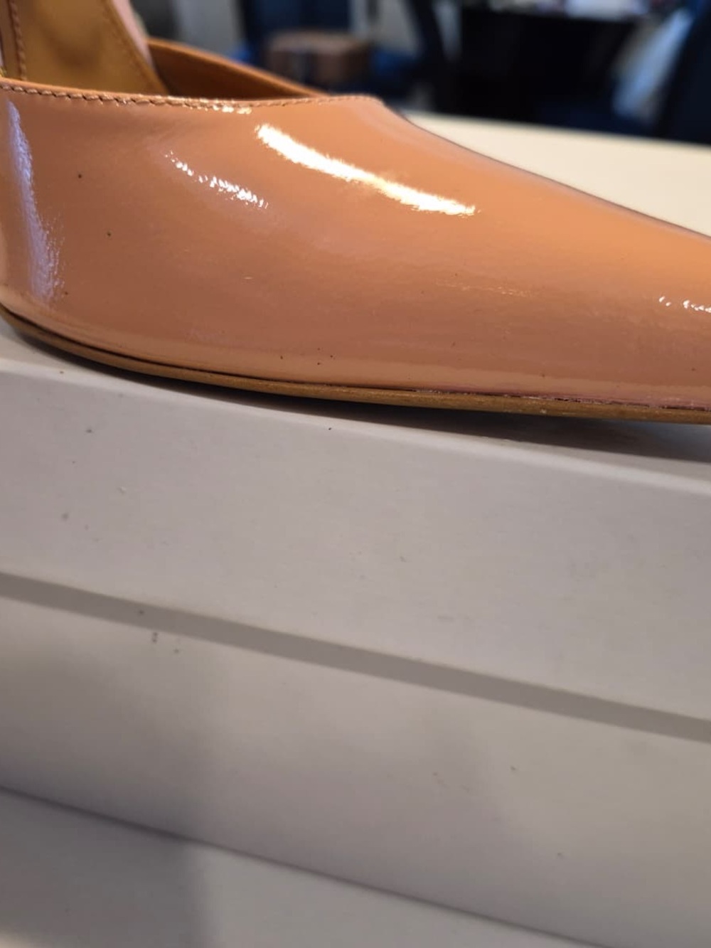 Area x Bertoni Pink Patent Pointed Toe Ankle Strap Pumps size 40 - Picture 6 of 14